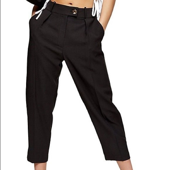 NWT Topshop Button Hem Trousers - Picture 1 of 5